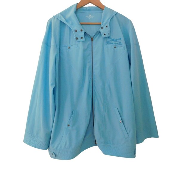 Princess Cruises Jackets & Blazers - Princess Cruises Womens Jacket Hooded Pockets Blue Logo Size XL